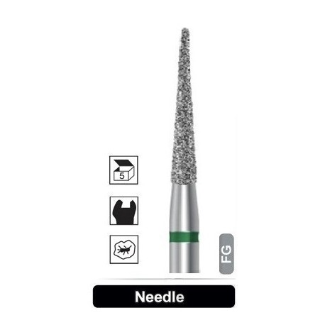 سوزنی فرز الماسه 5 عددی مدل Dentalree - Needle 859
