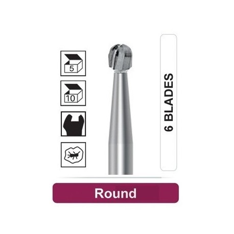 کارباید فرز جراحی هندپیس کارباید 5 عددی Dentalree- Round HP