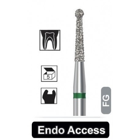 روند فرز الماسه تراش بلند 5 عددی Dentalree- Endo Access 802L