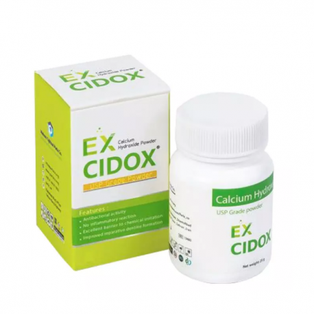 پرکننده موقت و دائمی کانال پودر کلسیم هیدروکساید Ex Cidox - پارلا